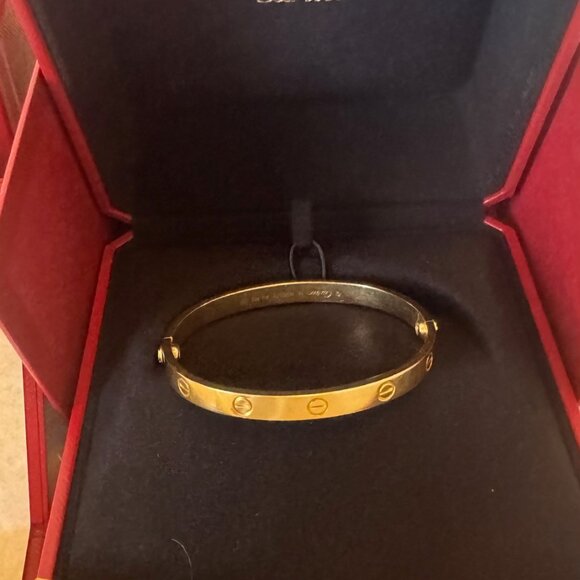 Cartier Love Bracelet 18K Yellow Gold Size 18 - Picture 4 of 10